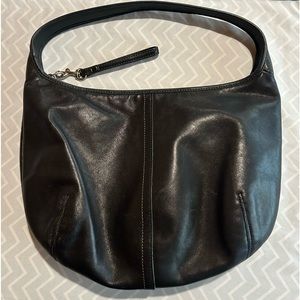 Coach Black Leather Shoulder Bag